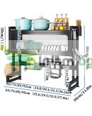 Сушилник за съдове със стъклена врата поставка за прибори и специално отделение за лъжици, вилици и ножове